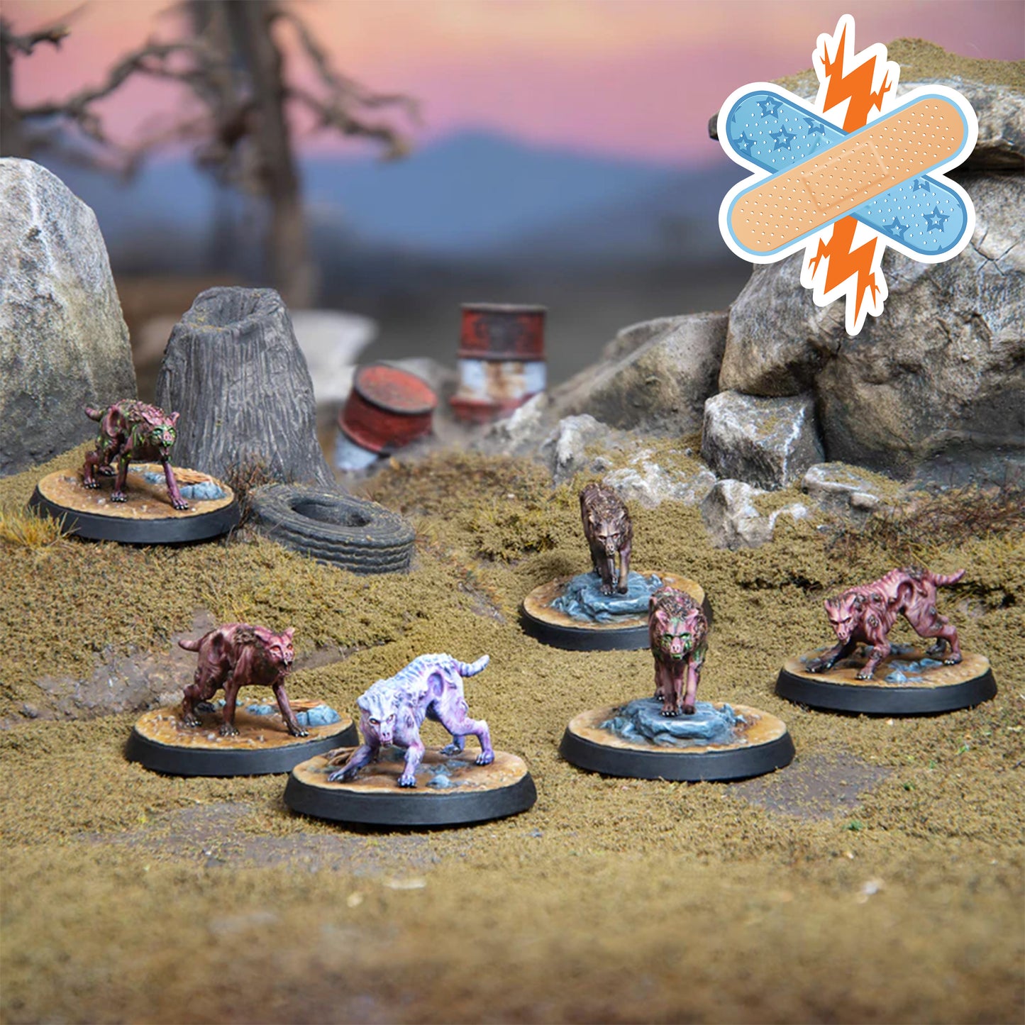 Fallout: Wasteland Warfare Creatures Mongrel Scavenging Pack