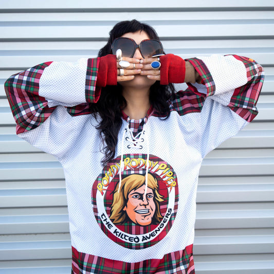 Rowdy Roddy Piper The Kilted Avengers White Away Jersey