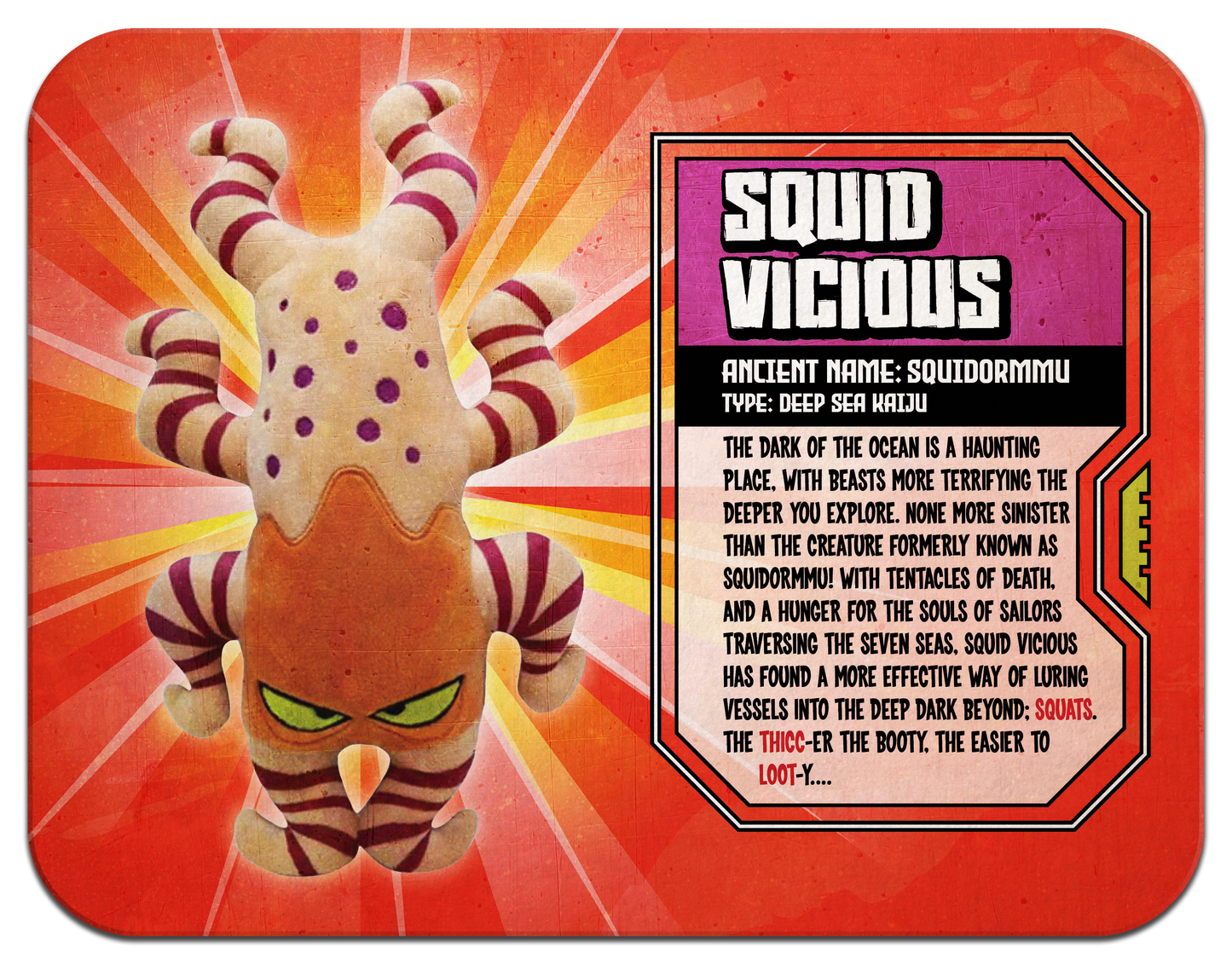 Cuddlee Kaiju Plush: Squid Vicious