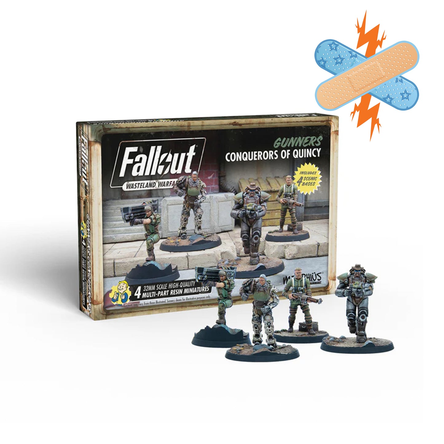 Fallout: Wasteland Warfare Gunners Conquerors of Quincy