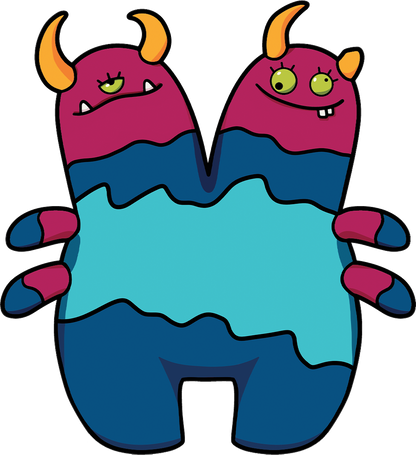 Cuddlee Kaiju Plush: Double Heather